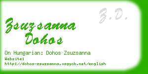 zsuzsanna dohos business card